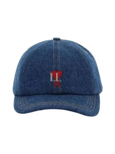 Embroidered Logo Ball Cap Blue - AMI - BALAAN 2