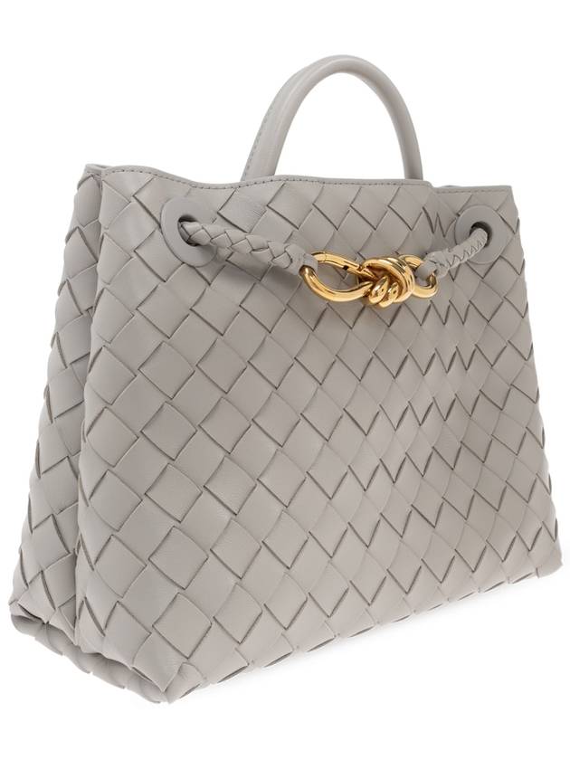 Bottega Veneta Shoulder Bag Andiamo Small, Women's, Grey - BOTTEGA VENETA - BALAAN 4