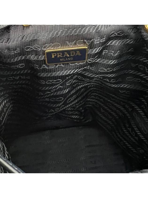 Tesuto nylon bucket bag navy - PRADA - BALAAN 9