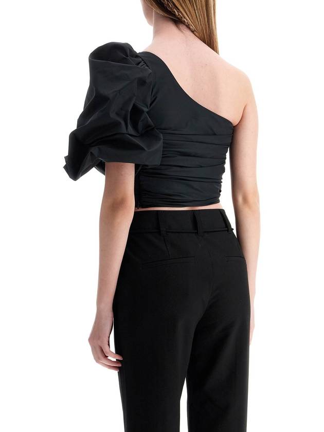 black polyester off shoulder crop top - PINKO - BALAAN 3