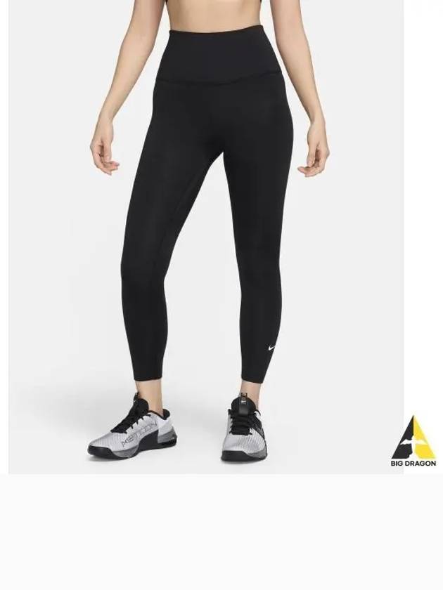 Therma Fit One High Waist 78 Leggings W Black White FB8613 010 - NIKE - BALAAN 1