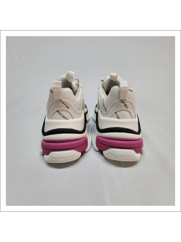 Triple S All Over Logo Low Top Sneakers Pink White - BALENCIAGA - BALAAN 7