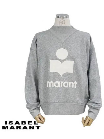 Moby Logo Women s Sweatshirt SW0003FA A1M07E GYWH Gray White - ISABEL MARANT - BALAAN 1