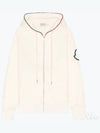 duo color patch hooded zip-up cardigan white - MONCLER - BALAAN 2