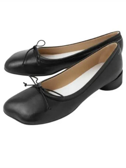 Anatomic Leather Ballerina Flats Black - MAISON MARGIELA - BALAAN 2