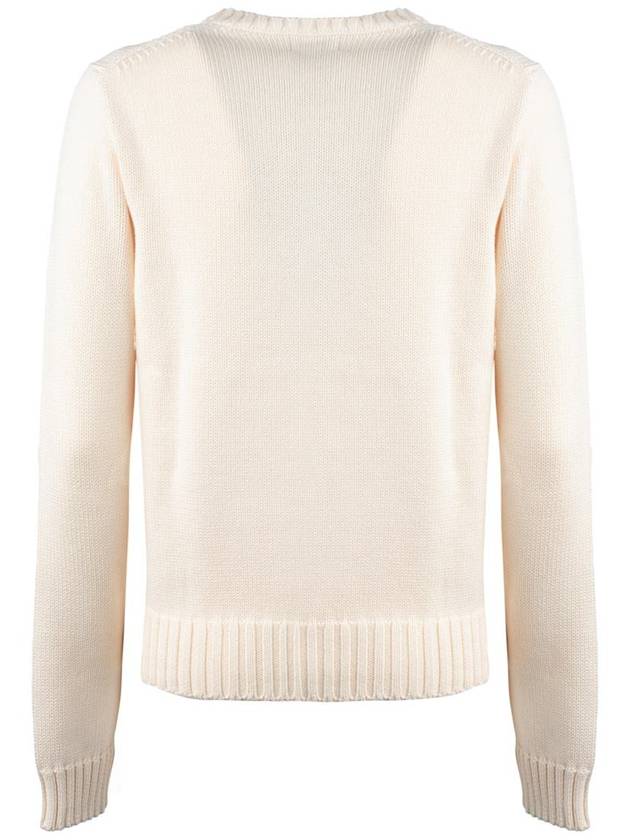 Ralph Lauren Cream Cotton Sweater With Flag - RALPH LAUREN - BALAAN 2