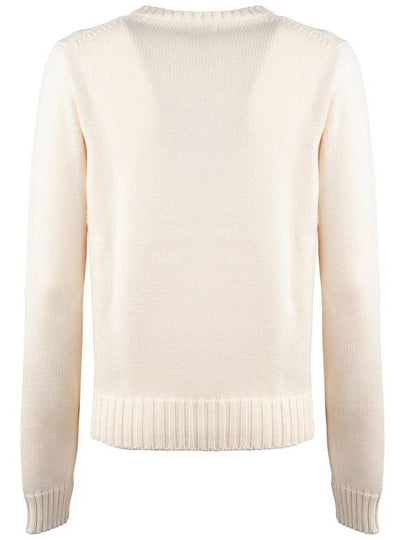 Ralph Lauren Cream Cotton Sweater With Flag - RALPH LAUREN - BALAAN 2