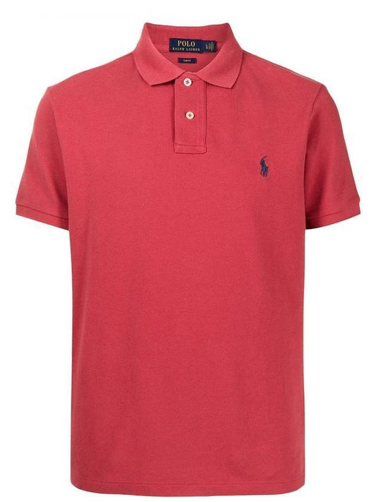 Logo embroidery PK shirt red - POLO RALPH LAUREN - BALAAN 1