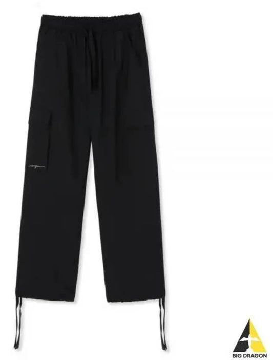 Fresh Cargo Wool Straight Pants Black - MSGM - BALAAN 2