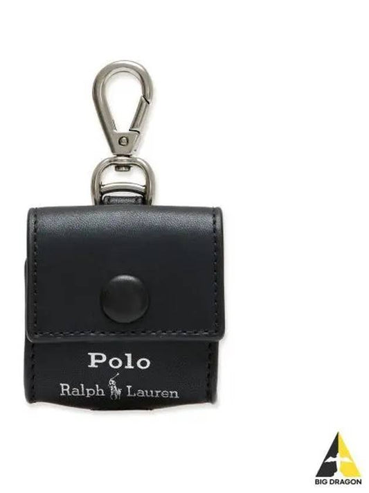 Polo Logo AirPods Case Black - POLO RALPH LAUREN - BALAAN 1