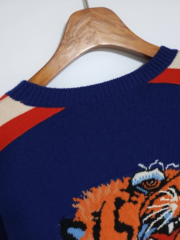 M Tiger Wool Men s Knit 496686 X9I82 - GUCCI - BALAAN 3