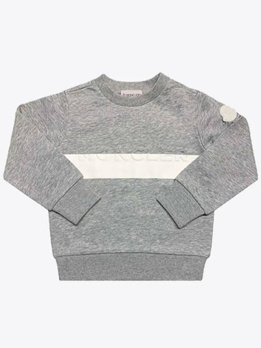 Gray Kids Sweatshirt 8G76120 809AG 980 - MONCLER - BALAAN 1