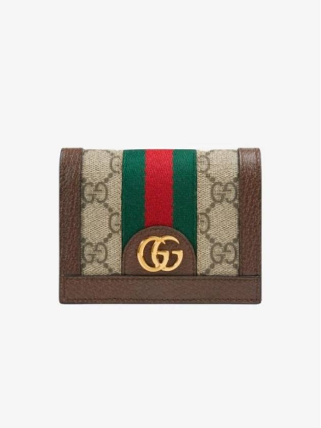 Ophidia GG Supreme Zipper Half Wallet Beige Brown - GUCCI - BALAAN 2