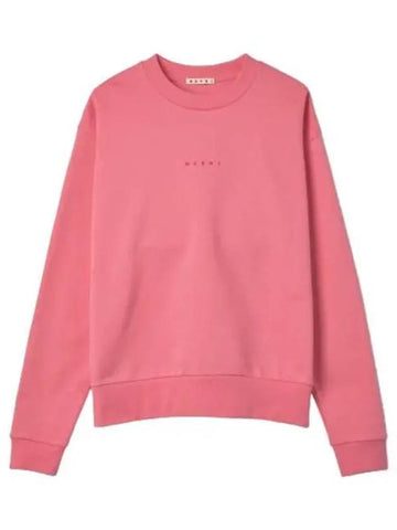 Logo Print Sweatshirt Pink Candy T Shirt - MARNI - BALAAN 1