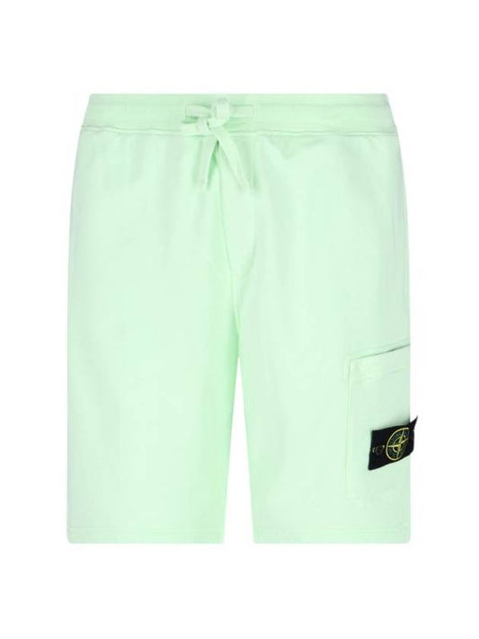 Waffen Patch Pocket Drawstring Shorts Light Green - STONE ISLAND - BALAAN 2