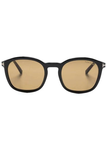 Eyewear Tortoiseshell Effect Round Frame Sunglasses FT1020 - TOM FORD - BALAAN 1