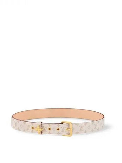 LV Flowergram Ardion 30mm Monogram Canvas Leather Belt Ivory - LOUIS VUITTON - BALAAN 2