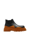 Tire Ankle Chelsea Boots Black Cognac - BOTTEGA VENETA - BALAAN 1