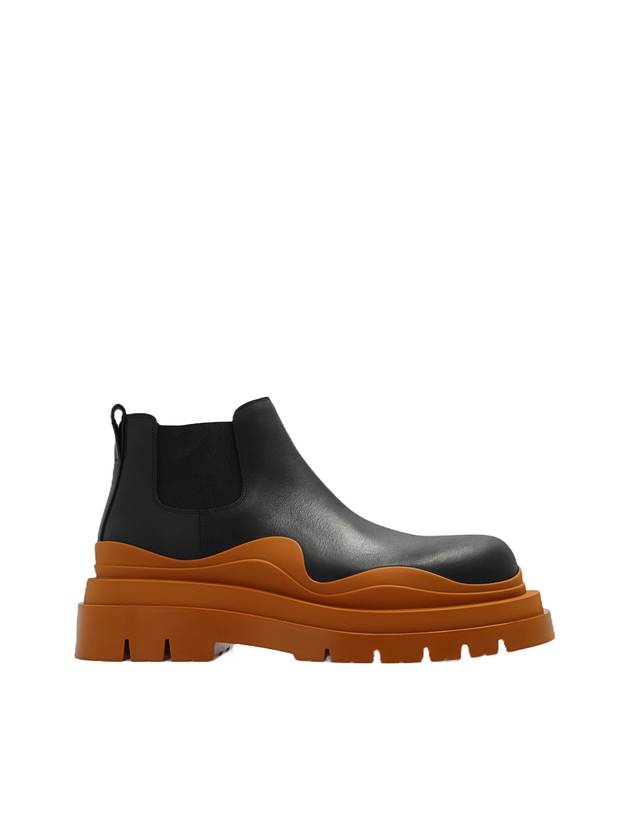 Tire Ankle Chelsea Boots Black Cognac - BOTTEGA VENETA - BALAAN 1