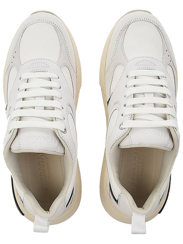 Women's Gancini Low Top Sneakers COSIMINA BIANCO OTT 0765429 - SALVATORE FERRAGAMO - BALAAN 6