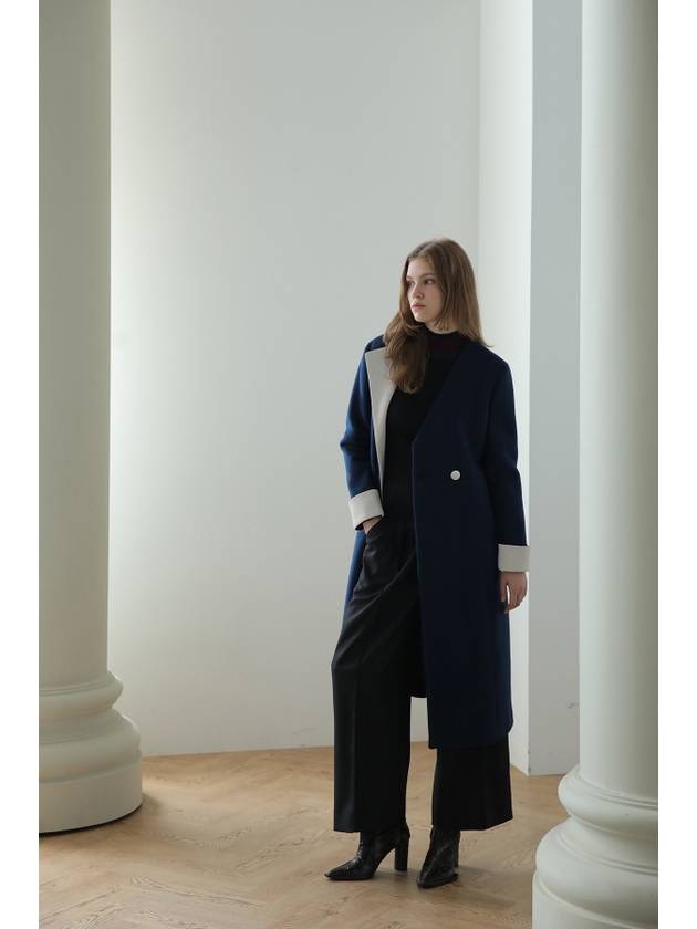 Caigienne V neck unbalanced long coat - CAHIERS - BALAAN 7