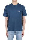 Men's Daily Pocket Regenerative Cotton Short Sleeve T-Shirt Blue - PATAGONIA - BALAAN 3