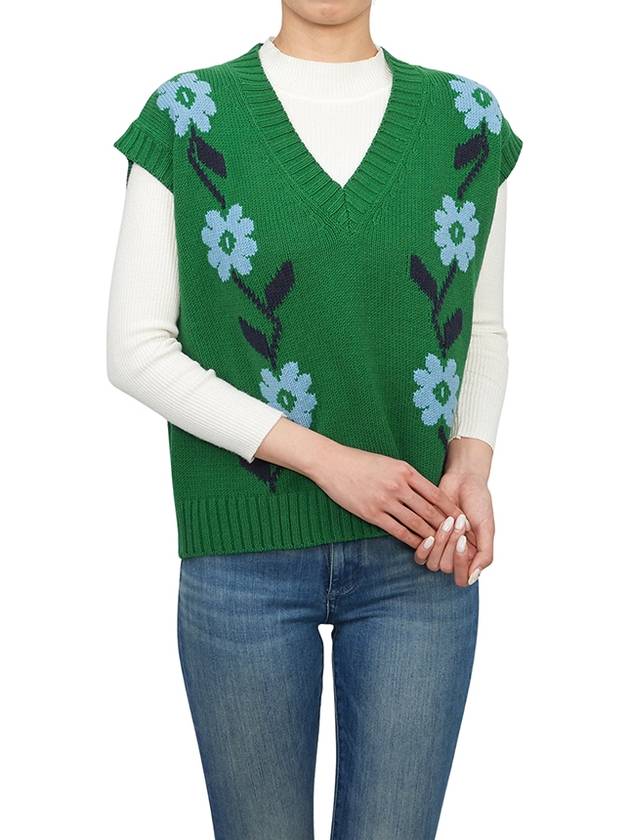 Austrian Knit Vest Green - MAX MARA - BALAAN 5