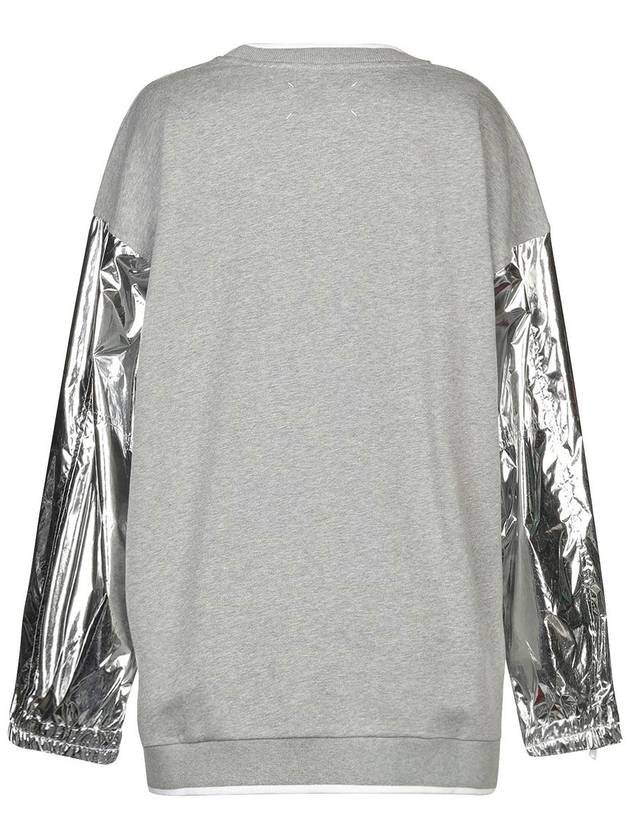 Maison Margiela 1 METALLIC SLEEVE SWEATSHIRT - MAISON MARGIELA - BALAAN 3