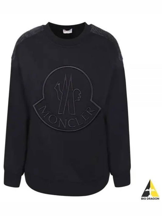 8G00042 899U5 999 Embroidered Logo Sweatshirt - MONCLER - BALAAN 1