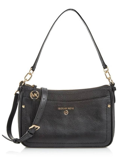 Women's Jet Set Charm Pochette Medium Shoulder Bag Black - MICHAEL KORS - BALAAN 2