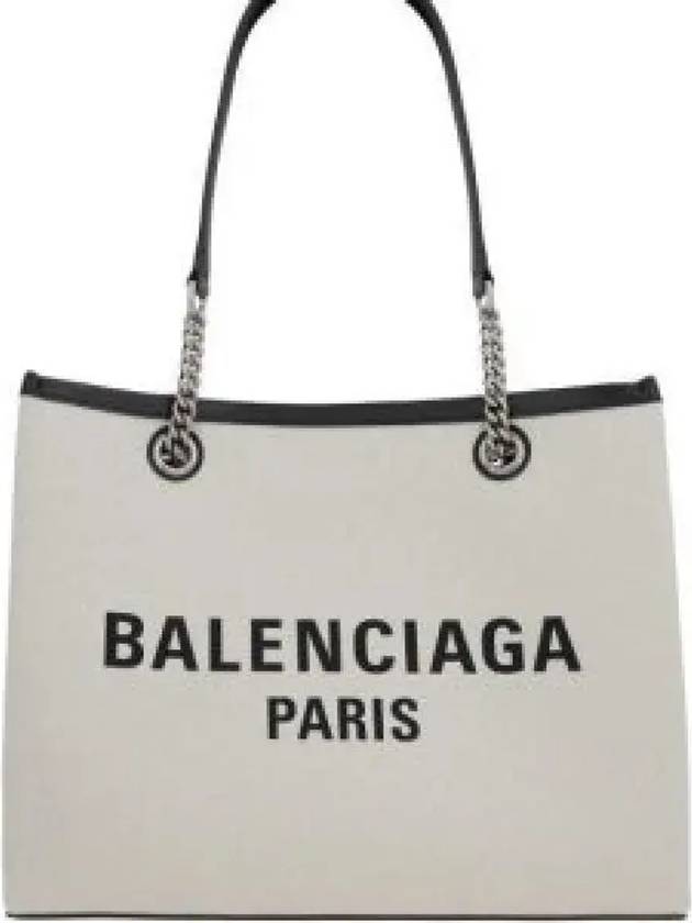 Duty Free Canvas Tote Bag White - BALENCIAGA - BALAAN 2