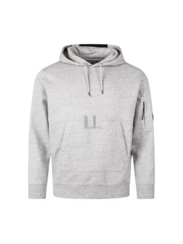 Diagonal Raised Fleece Lens Hoodie Grey - CP COMPANY - BALAAN 2