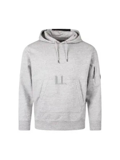 Diagonal Raised Fleece Lens Hoodie Grey - CP COMPANY - BALAAN 2