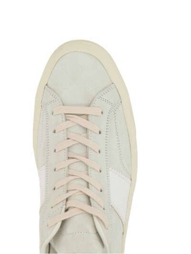 Suede Low Top Sneakers Marble Cream - TOM FORD - BALAAN 4