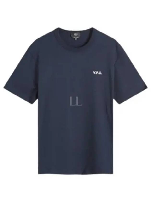 Boxy Petit VPC Short Sleeve T-Shirt Navy - A.P.C. - BALAAN 2