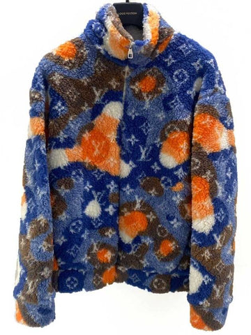 Jacquard camo fleece blouson M - LOUIS VUITTON - BALAAN 1