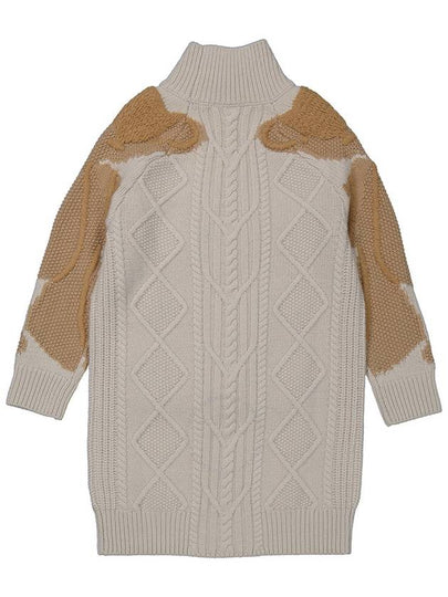 Burberry Girls Thomas Bear High-Neck Knit Dress, Size 3Y - BURBERRY - BALAAN 2