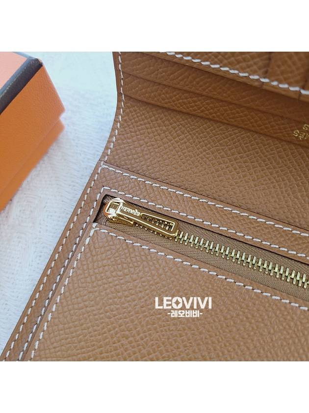 Bearn Compact Half Wallet Brown - HERMES - BALAAN 7