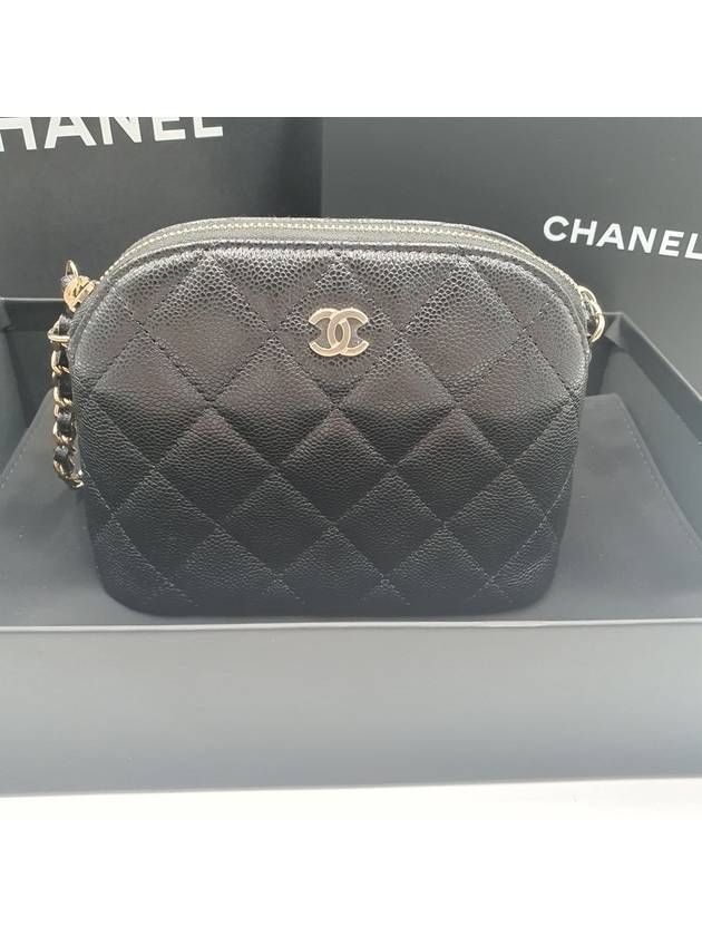 CC Logo Mini Pouch Cross Bag Black - CHANEL - BALAAN 7