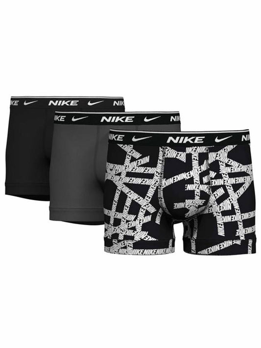 Essential Cotton Stretch Boxer 3 Pack Briefs Black - NIKE - BALAAN 2