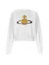 Logo Print Cotton Sweatshirt White - VIVIENNE WESTWOOD - BALAAN 2