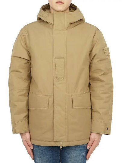 Ghost Piece Nylon Hooded Jacket Beige - STONE ISLAND - BALAAN 2