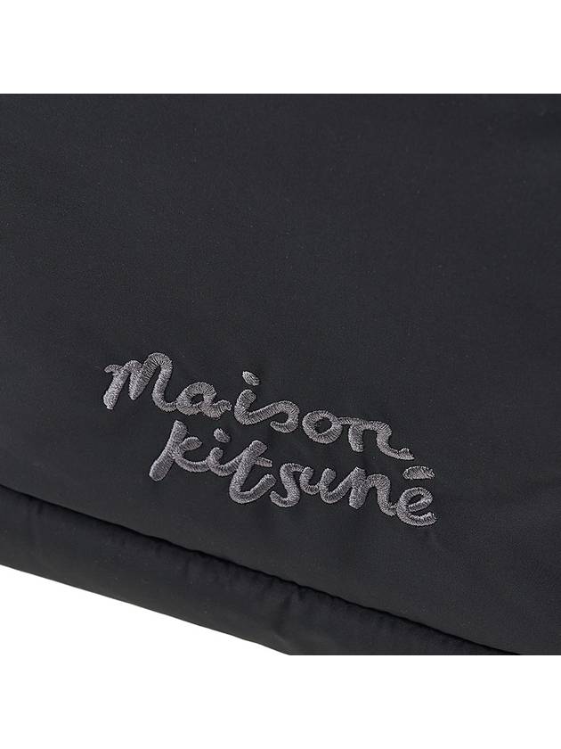 Fox Head Medium Puffer Tote Bag Black - MAISON KITSUNE - BALAAN 9