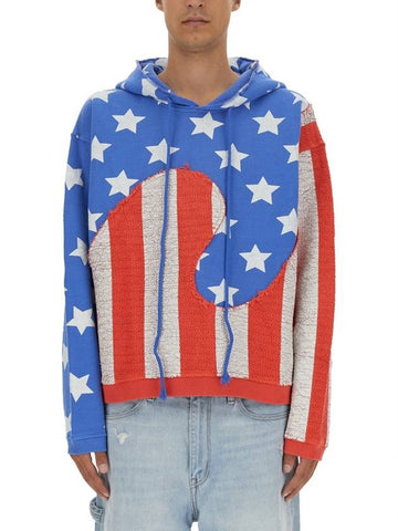 "STARS AND STRIPES SWIRL" SWEATSHIRT - ERL - BALAAN 1