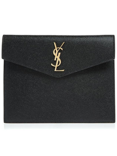 Envelope Uptown Baby Clutch Bag Black - SAINT LAURENT - BALAAN 2