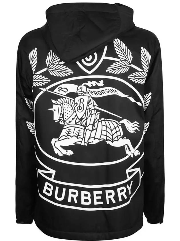 EKD Print Hooded Jacket Black - BURBERRY - BALAAN 3