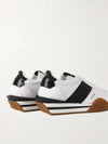 James James rubbertrimmed leather suede sneakers - TOM FORD - BALAAN 2