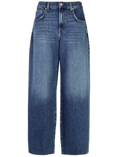 7 For All Mankind 'Bonnie' Blue Cotton Jeans - 7 FOR ALL MANKIND - BALAAN 1