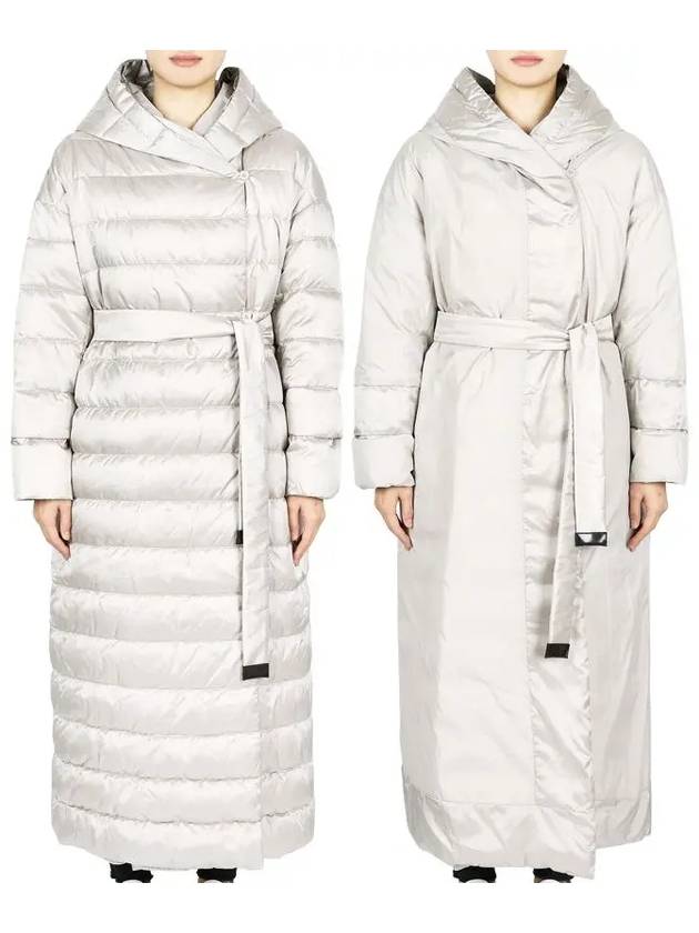 Women s The Cube NOVELO Reversible Long Padded Jacket Light Gray 2429496015600 009 - MAX MARA - BALAAN 2