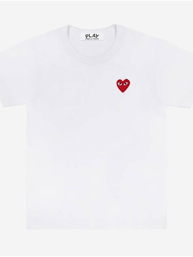 Red Heart T-Shirt White - COMME DES GARCONS PLAY - BALAAN 3